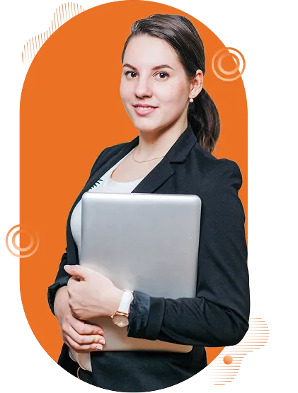 Female financial advisor with laptop offering professional financial guidance